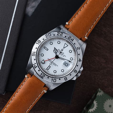 rolex explorer 2 leather|Rolex explorer 2 price new.